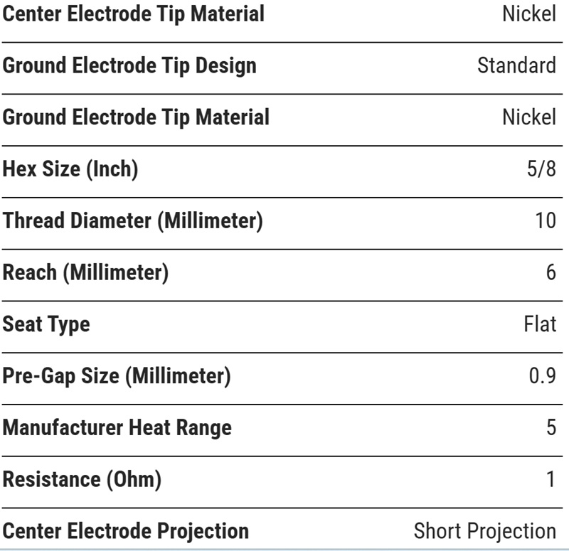 Autolite 3136 Copper, Non-resistor Spark Plug